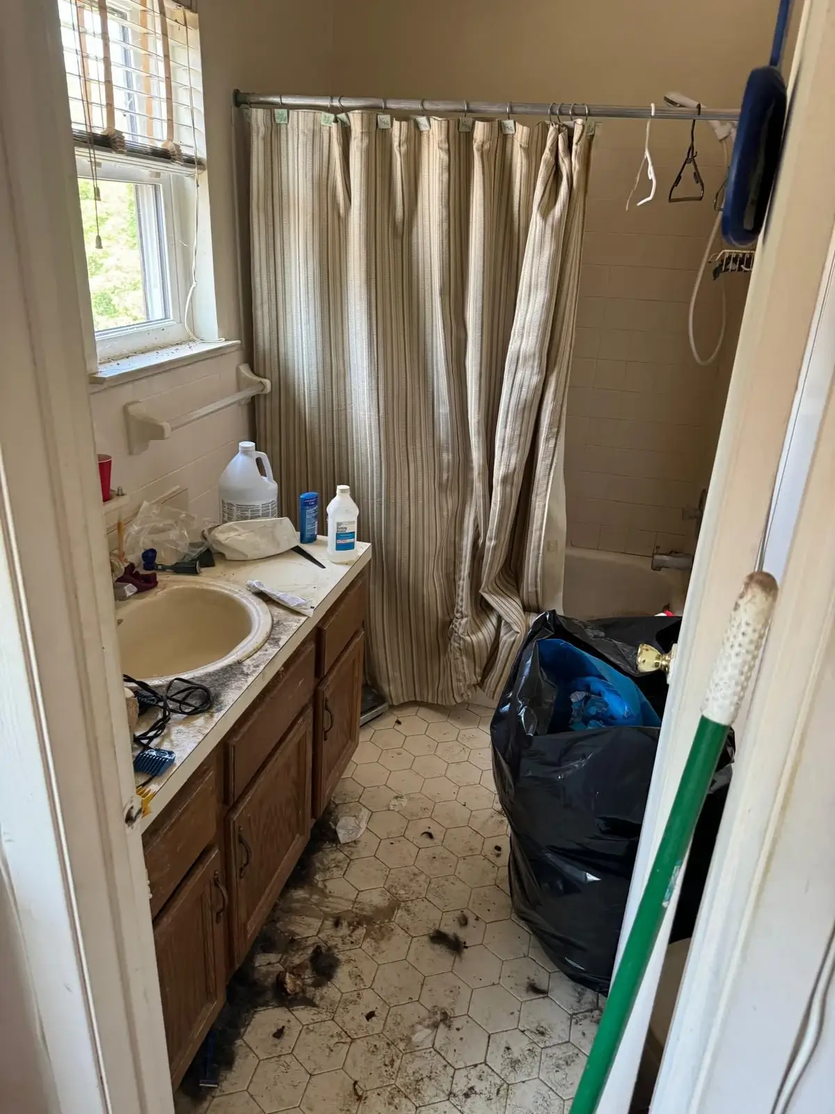 Bathroom after professional cleanup service
